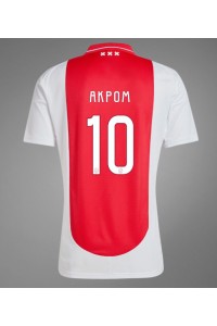 Ajax Chuba Akpom #10 Fotballdrakt Hjemme Klær 2024-25 Korte ermer